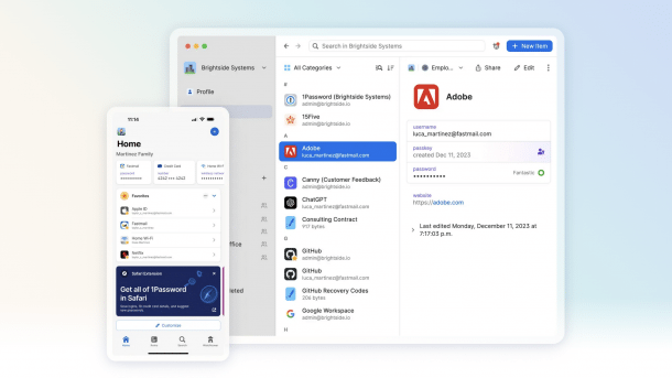 1Password auf Mac und iPhone
