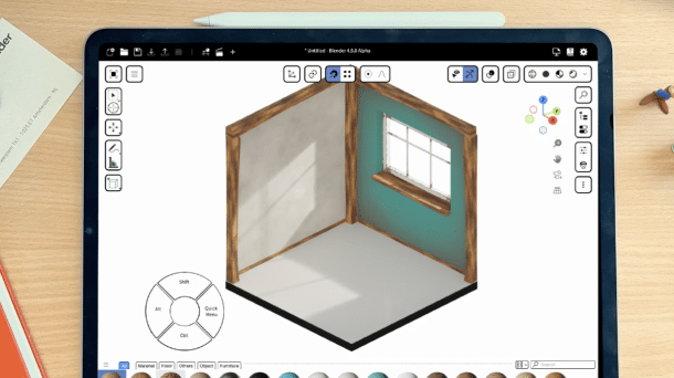 Blender auf dem iPad