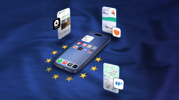 Europa in App-Form auf dem iPhone