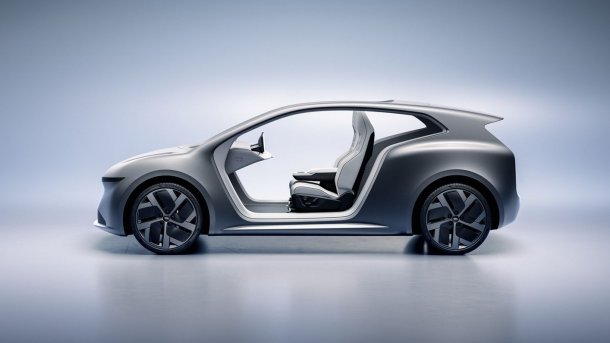 Konzept des Robotaxis Lucid Lunar
