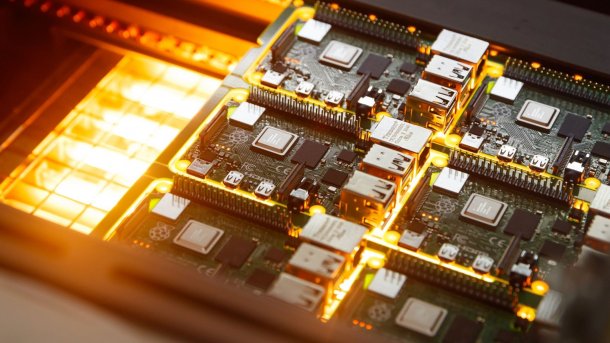 Raspberry Pi 4 in der Produktion