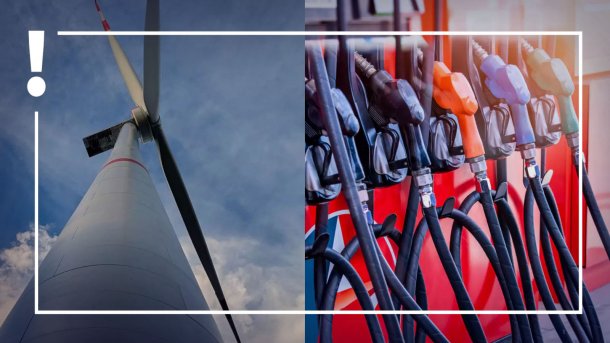 Windkraft oder Zapfsäulen