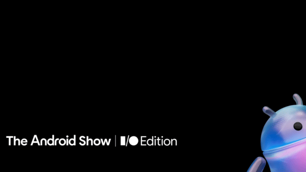 Screenshot Android show with a sparkling Android Bugdroid in the lower right corner