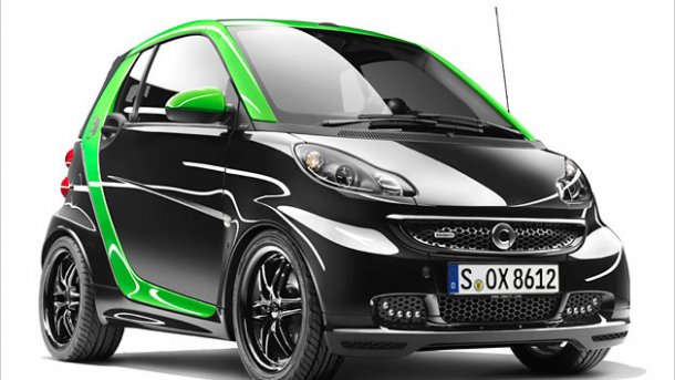 Auffällig und mit Elektro-Power: der neue Smart Brabus electric drive