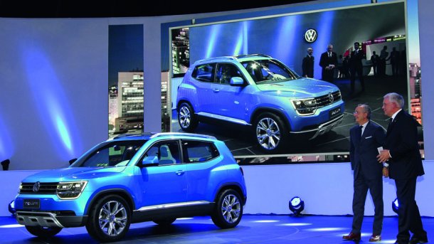 Größenvergleich: Der Taigun ist ein kleiner Vertreter des SUV-Genres.