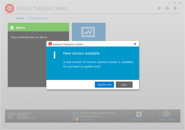 Lenovo Solution Center 3.x