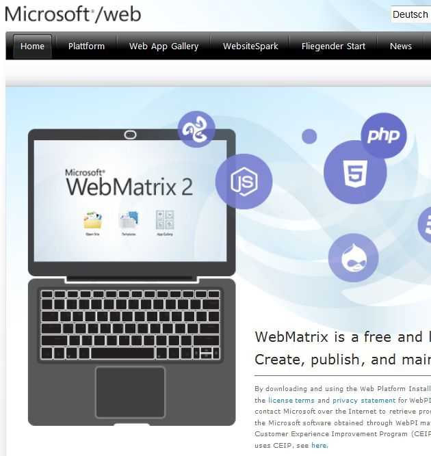 Microsoft WebMatrix