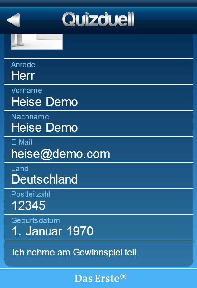 Ein Auszug aus den Daten, auf die man durch die Lücke zugreifen konnte.