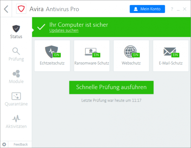 avira free antivirus ohne firewall