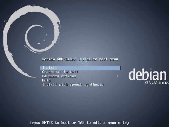 Der neue Look von Debian 7 zeigt sich schon beim grafischen Bootscreen. Mit dem Sprachsynthesizer gibt es nun einen dritten Installationsmodus, bei dem alle Dialoge vorgelesen werden.