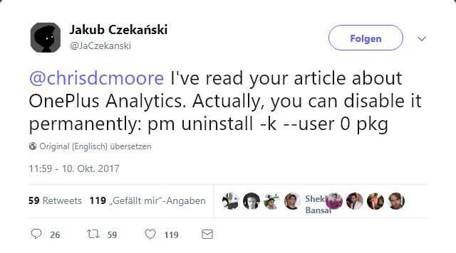 Tweet von Jakub Czekanski
