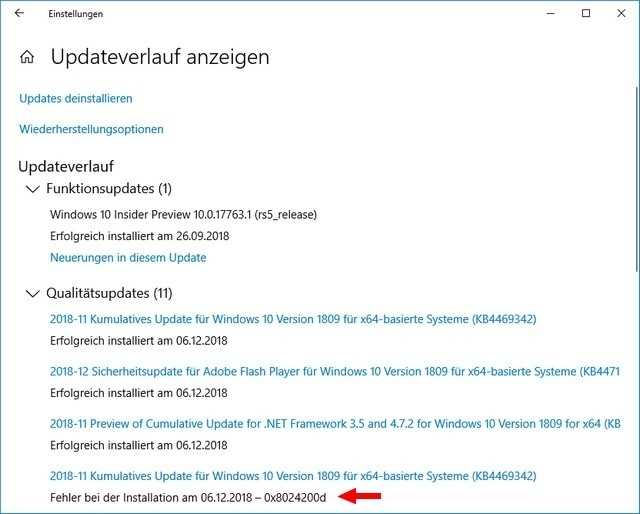 Großes Update fixt zahlreiche Bugs in Windows 10 Version 1809