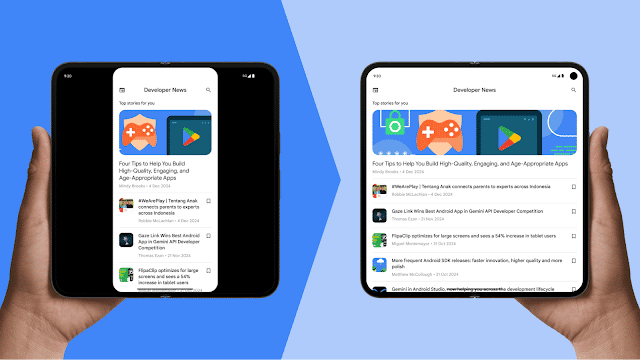 Android app in adaptive format: the new standard from Android 16.