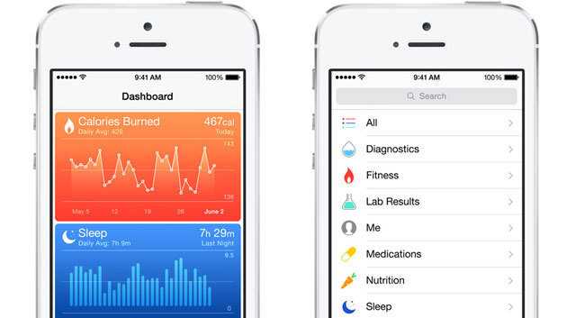 Health-App auf dem iPhone.