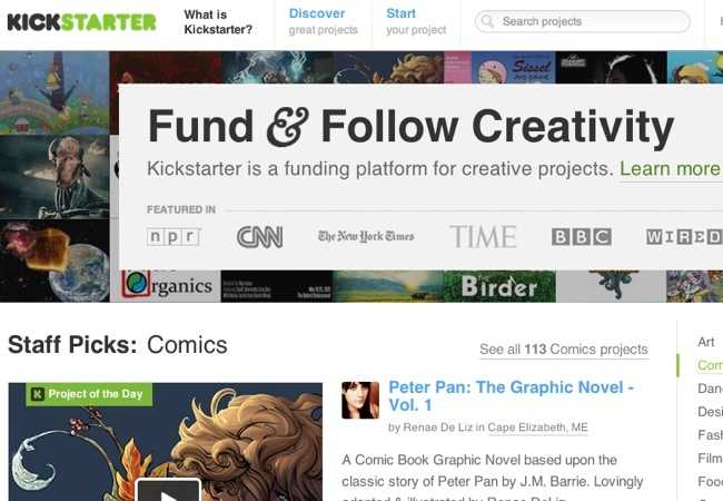 Vorbild Kickstarter: Internationale Plattformen werben mittlerweile dreistellige Millionenbeträge im Jahr ein.