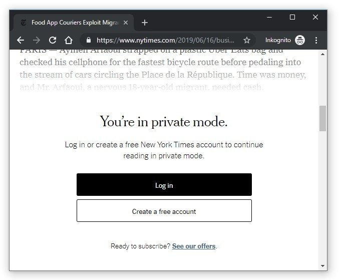 Webseiten erkennen, wenn Chrome-Nutzer heimlich im Privat-Modus unterwegs sind.