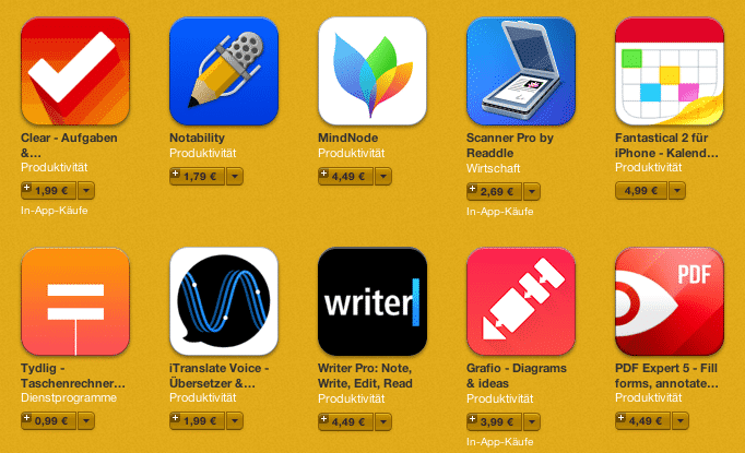 Screenshot App Store
