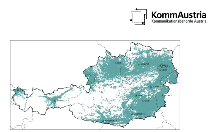 Landkarte Österreichs