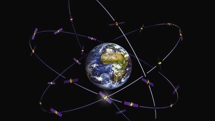 Auf den insgesamt 18 Galileo-Satelliten verrichten jeweils 4 Atomuhren ihren Dienst, die für die genaue Ortsbestimmung unverzichtbar sind.