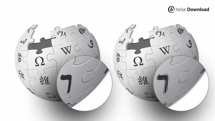 Das Wikipedia-Logo als Vektor- sowie Rastergrafik