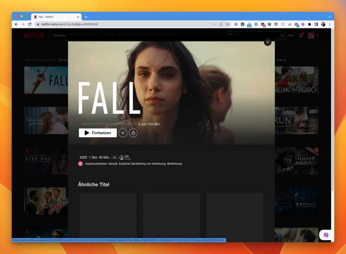 Der Thriller &quot;The Fall&quot; ist bei Netflix UK, jedoch nicht Netflix Deutschland verfügbar.