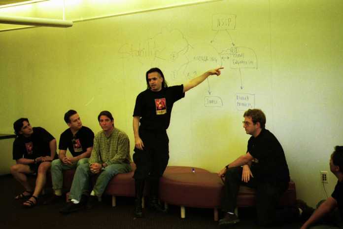 Das Mozilla-Team 1998.