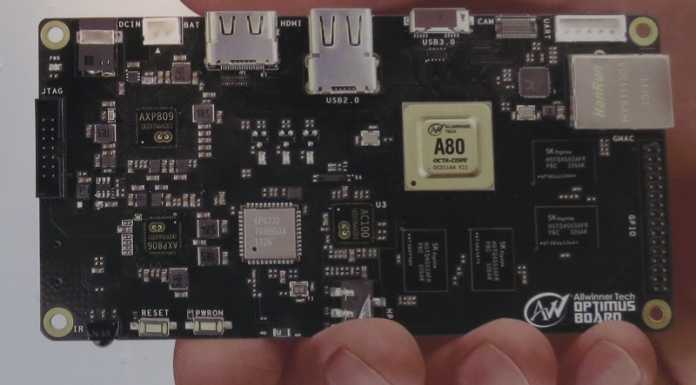 Am A80 OptimusBoard von Allwinner können Linux-Entwickler Erfahrungen mit ARMs Big-Little-Technik sammeln.