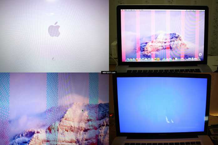 Verschiedene Darstellungsfehler, die bei der MacBook-Pro-Modellreihe des Jahres 2011 auftreten können