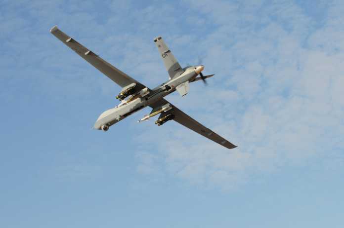 Eine bewaffnete Drohne des Typs MQ-9 Reaper