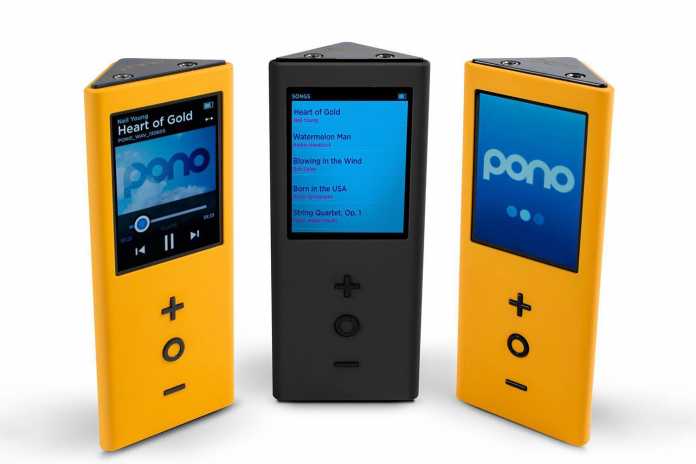Der Pono-Player erinnert an zu groß geratene iPod-nano-Modelle älteren Datums.