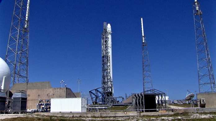 Warten auf den Countdown: Die Falcon-9-Rakete wird von der Cape Canaveral Air Force Station in Florida aus starten.