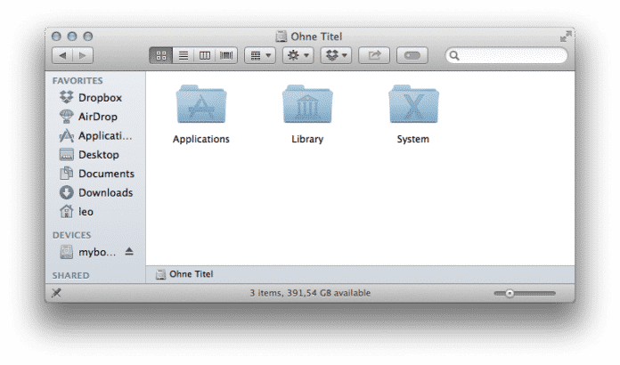 In OS X 10.9.3 ist der Benutzer-Ordner möglicherweise plötzlich nicht mehr zu sehen