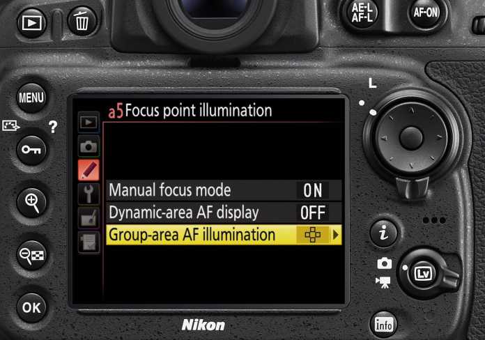 Die Nikon D810 hat die Messfeld-Gruppensteuerung von der Nikon D4s übernommen.