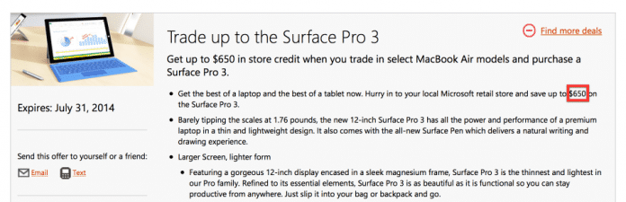 Microsofts Trade-in-Programm. MacBook Air bringt Geld.