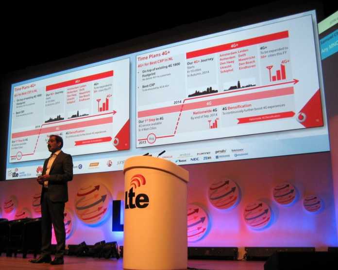 Schneller als geplant: Mallikarjun Rao, CTO von Vodafone Netherlands, erläuterte den LTE-Ausbaustand seines Unternehmens – es wird demnach die Flächendeckung mit LTE nicht erst 2015, sondern bereits im Oktober 2014 abgeschlossen haben.