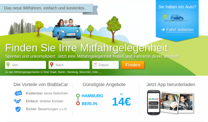 100 Millionen Euro Risikokapital für ein altbekanntes Geschäftsmodell: Mitfahrgelegenheiten vermitteln.
