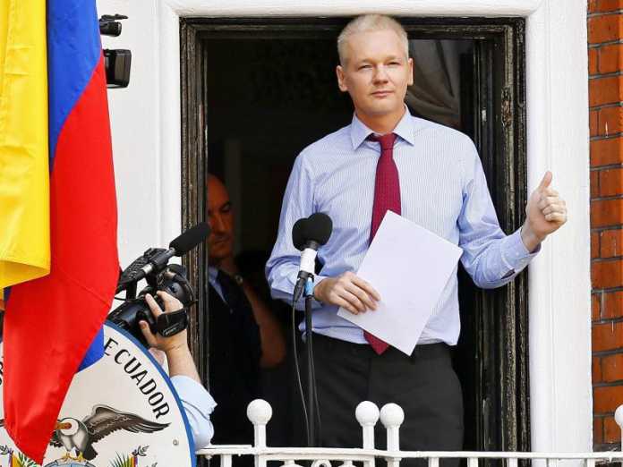 Julian Assange in der Botschaft Ecuadors in London