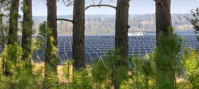 Apple-Solaranlage in Maiden, North Carolina.