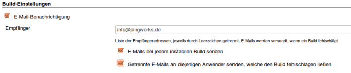 E-Mail-Feedback an die Entwickler (Abb. 10)