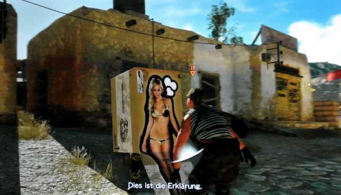 Währed andere Kriegsspiele meistens humorfrei sind, nimmt sich Metal Gear Solid mit satirischen Klischees selbst auf die Schippe.