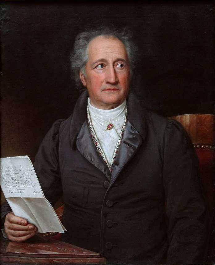Johann Wolfgang von Goethe, Ölgemälde von Joseph Karl Stieler (1828)