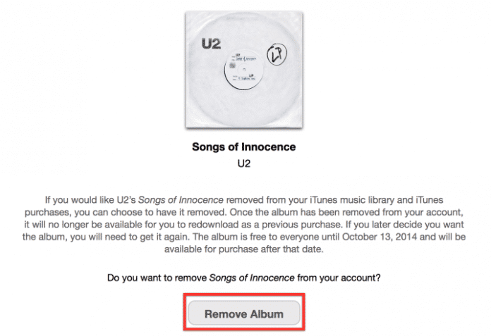 Bitte hier klicken: Apples U2-Entfernungsportal bekam sogar eine leicht zu merkende URL – &quot;http://itunes.com/soi-remove&quot;.