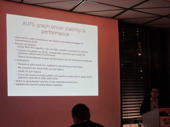 Aufs zeigt im Zusammenspiel mit Docker einige Probleme, wie ein Entwickler der Container-Software in einem Vortrag auf der LPC 2014 erläuterte.