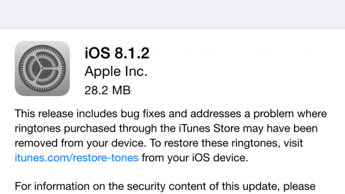 iOS 8.1.2 löst das Rätsel der verschwundenen Klingeltöne