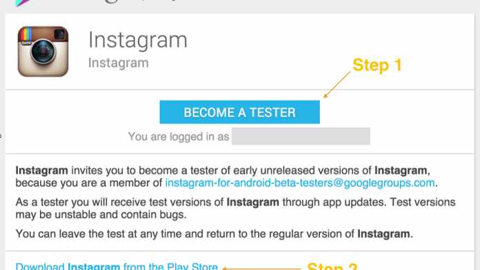Android: Beta-Programm für Instagram im Play Store gestartet