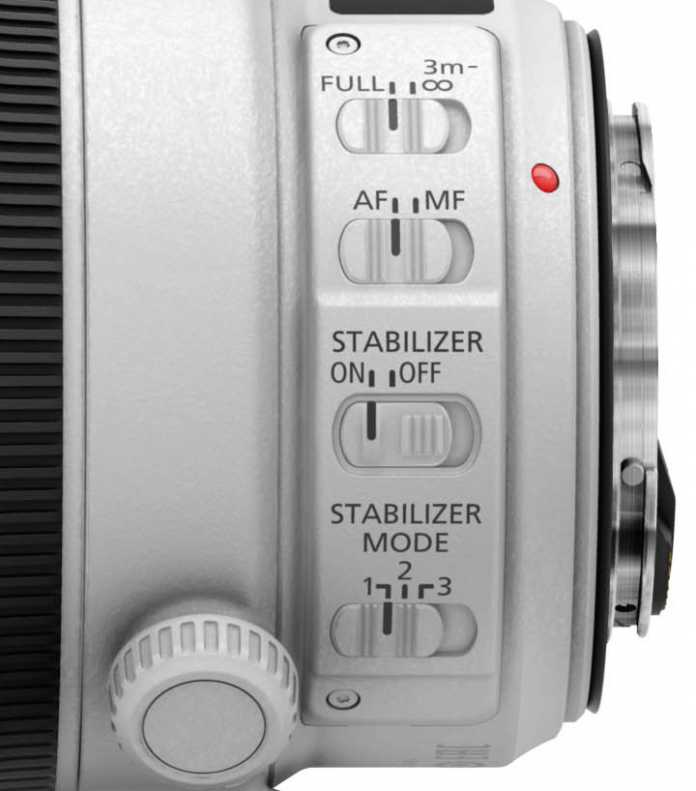 Canon EF 100-400mmf4.5-5.6L IS USM II Bedienelemente