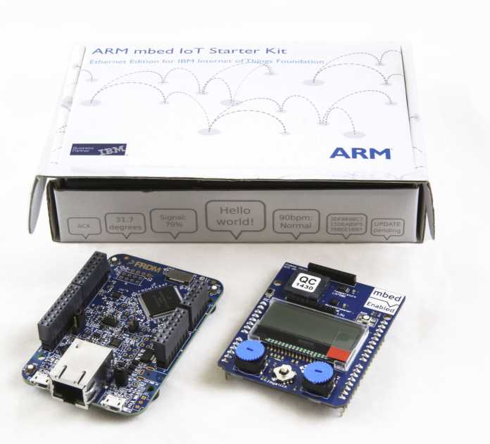 ARMs mbed IoT Starter Kit - Ethernet Edition - ist ein Elektronik-Einsteigerangebot zur schnellen Entwicklung von Steuerungssystemen für das Internet der Dinge.