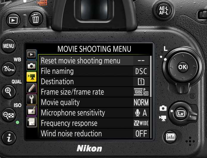 Nikon D7200 Videofunktionen