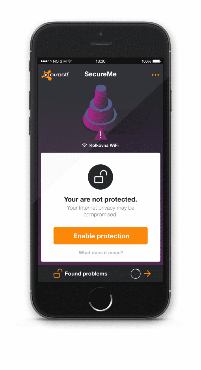 Avast SecurMe scannt auf dem iPhone nach unsicheren WLANs und baut auf Wunsch eine VPN-Verbindung auf.