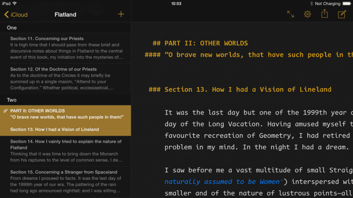Schreibprogramm Ulysses fürs iPad erhältlich
